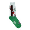Sock with koala design and green heel, featuring the brand 'Lafitte'.