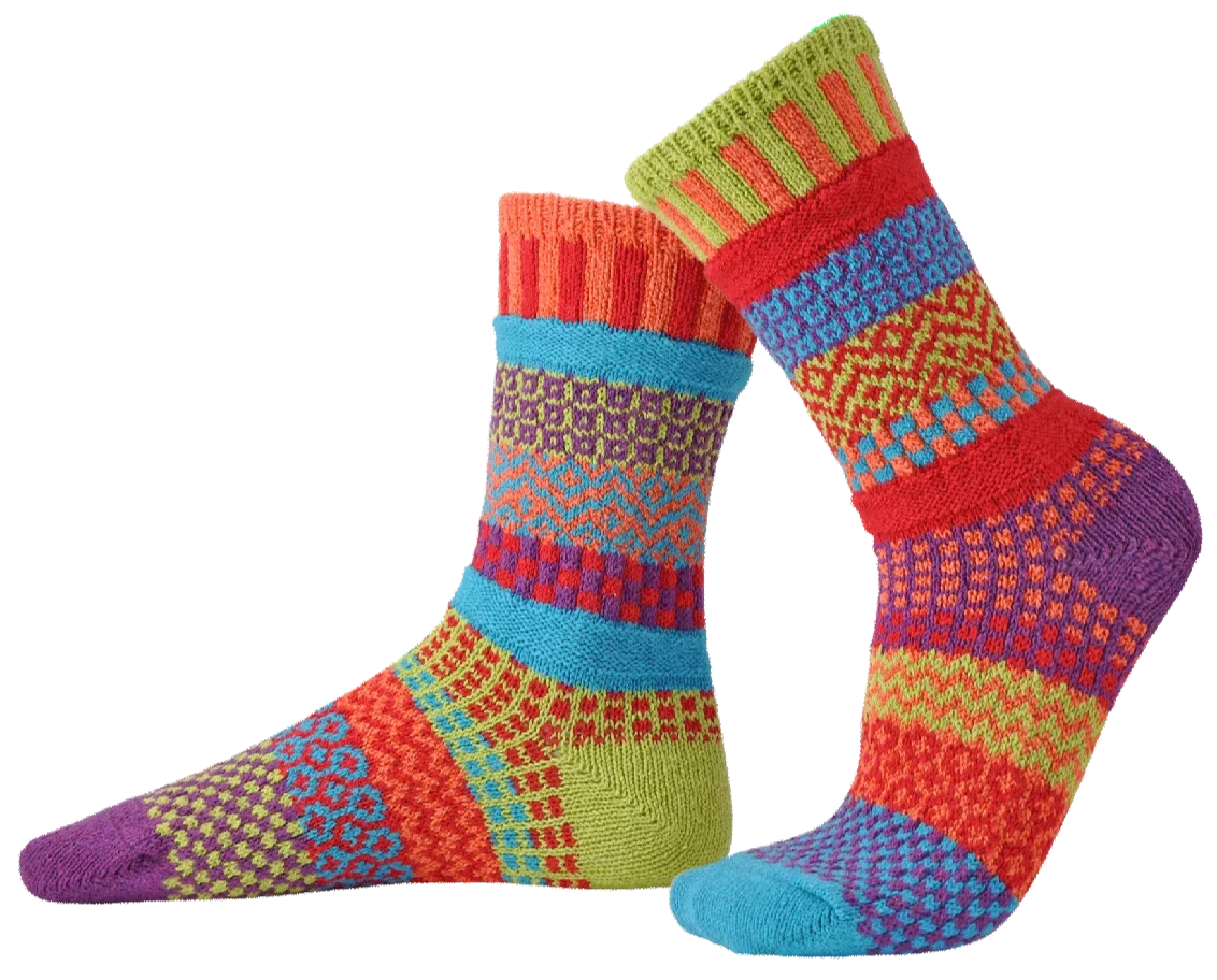 Cosmos Recycled Cotton Crew Socks - The Sockery