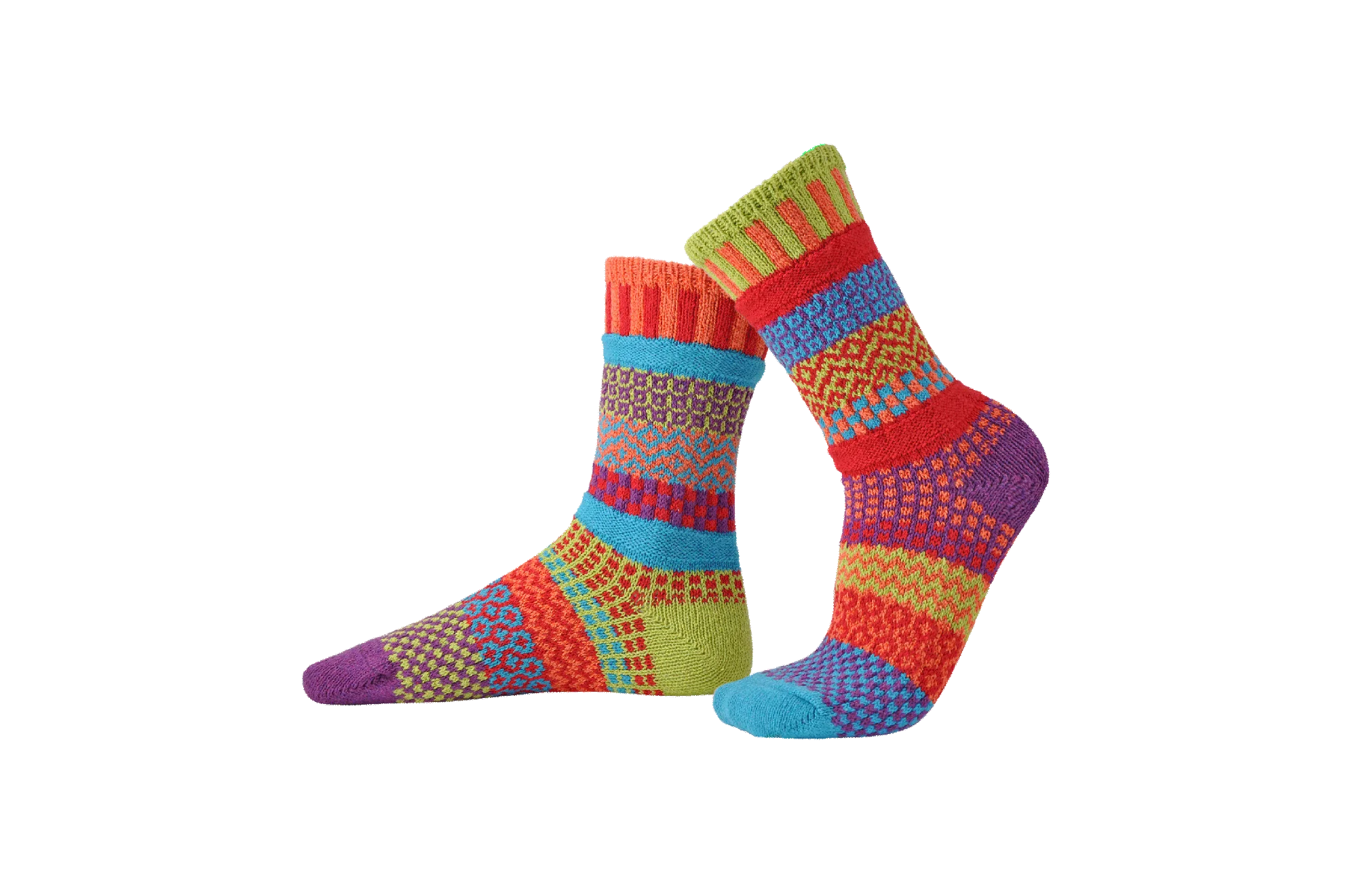 Cosmos Recycled Cotton Crew Socks - The Sockery