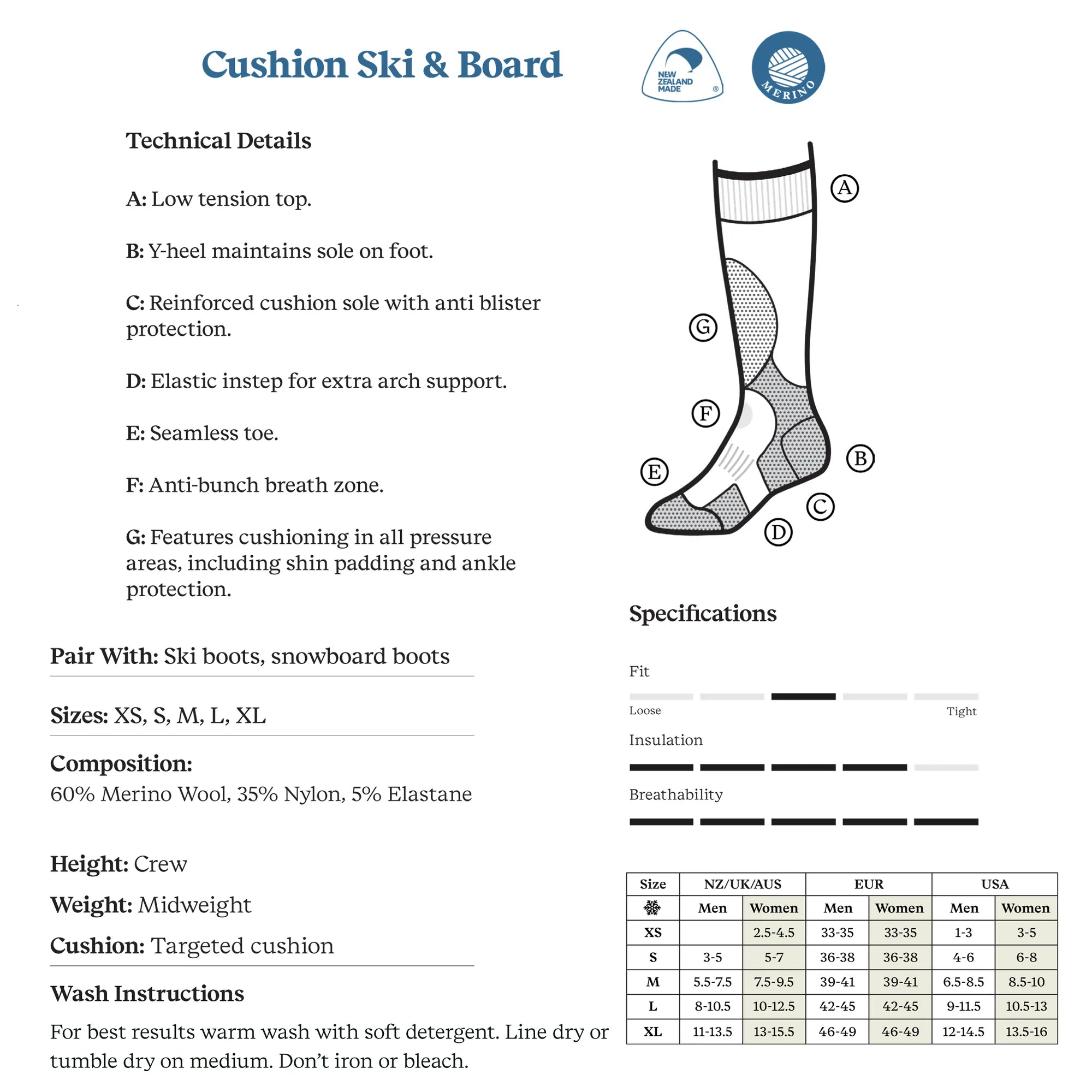Cushion Ski & Board