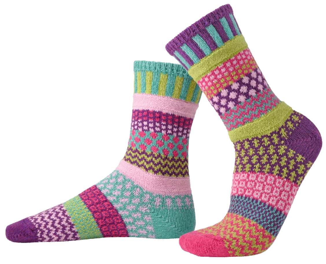 Dahlia Recycled Cotton Crew Socks - The Sockery