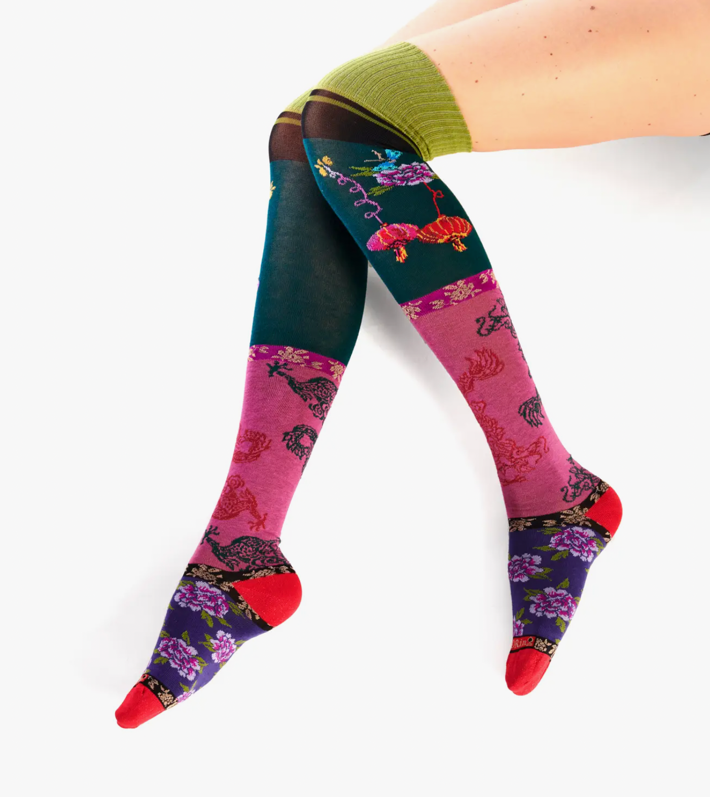 Chinoiserie Women's Over the Knee Socks