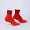 Rad Chicken Embroidered Quarter Socks - The Sockery