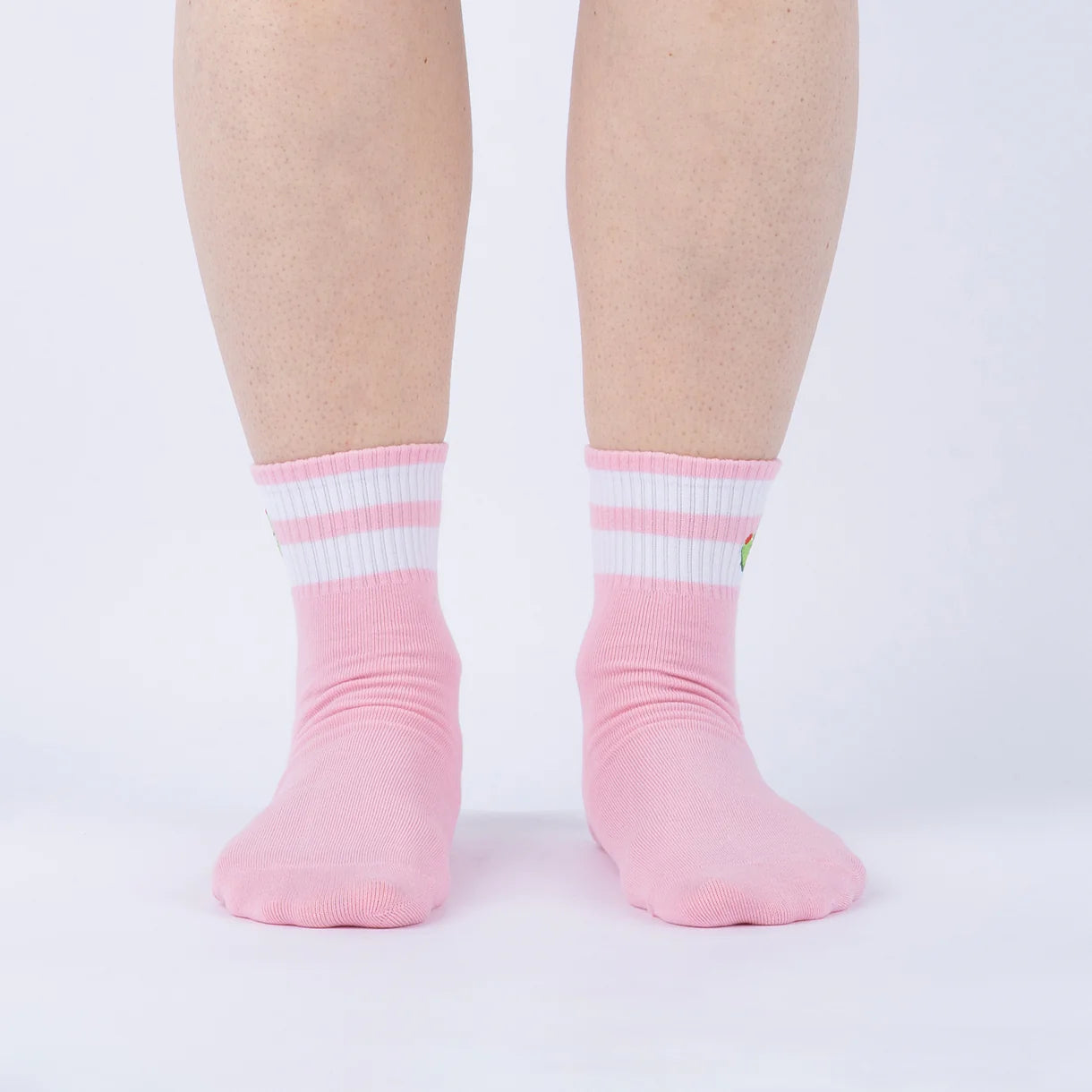 Olive You! Embroidered Quarter Socks 🫒