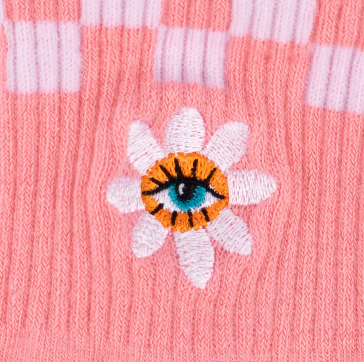Eye Feel Seen Embroidered Quarter Socks - The Sockery
