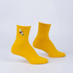 Bee Mine Embroidered Quarter Socks - The Sockery