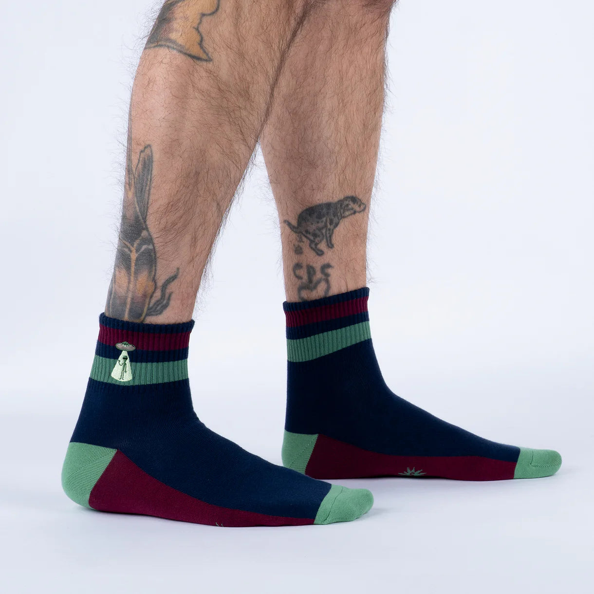 I Believe Embroidered Quarter Socks  -The Sockery