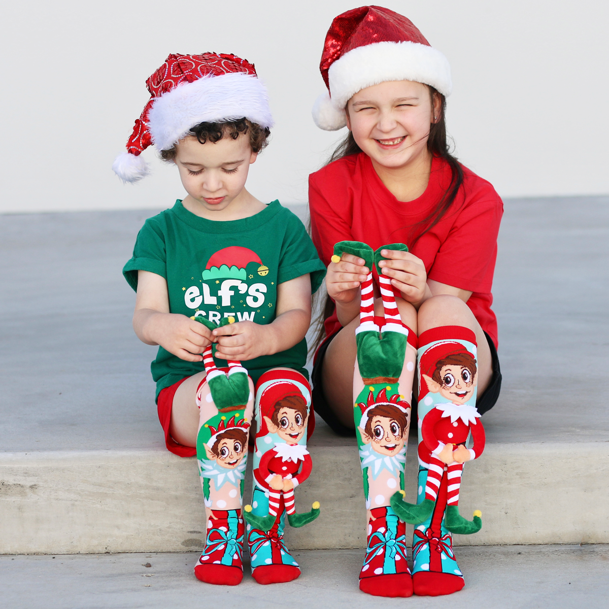 Madmia Elf Knee High Christmas Socks