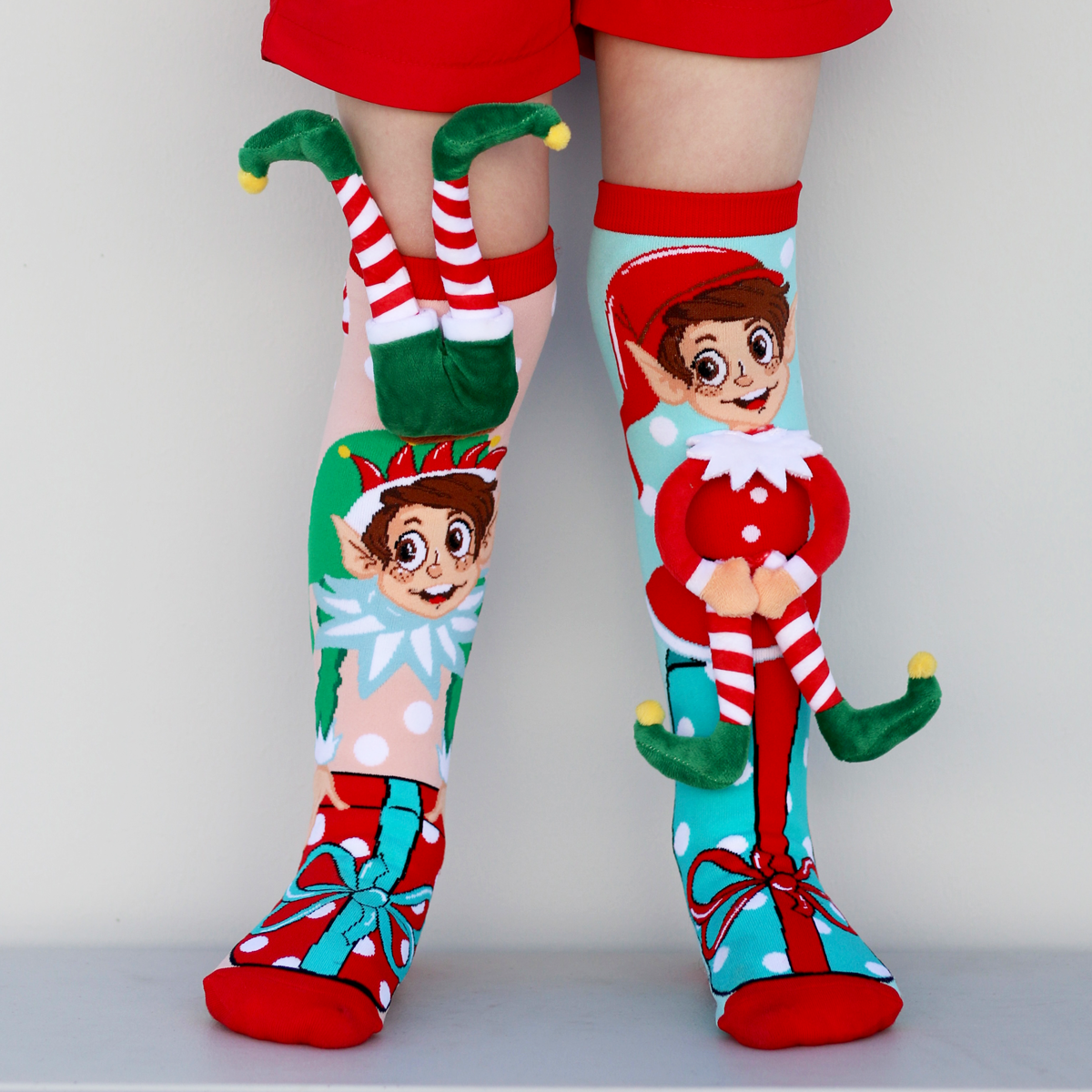 Madmia Elf Knee High Christmas Socks