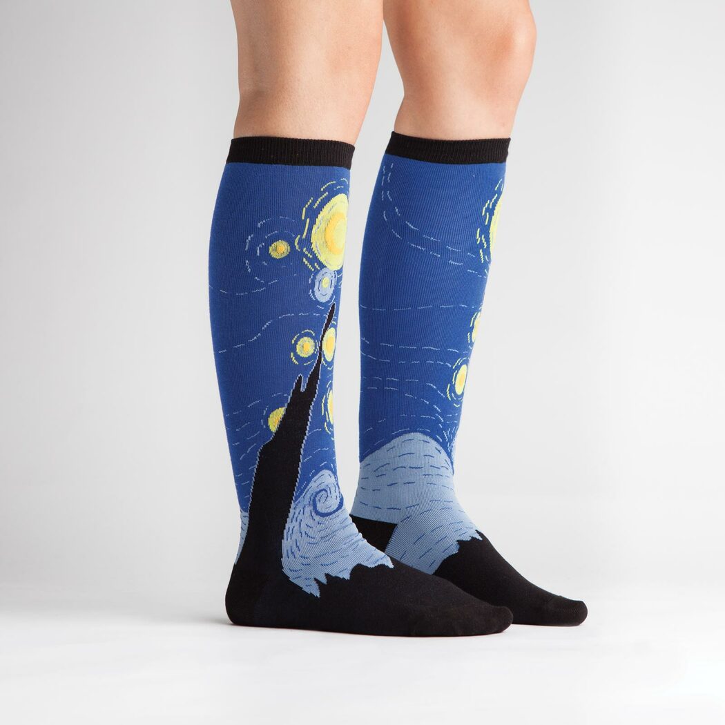 Starry Night Women's Knee High Sock - The Sockery