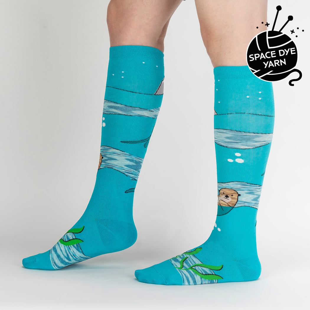 Plays Well With Otters Women's Knee High Socks