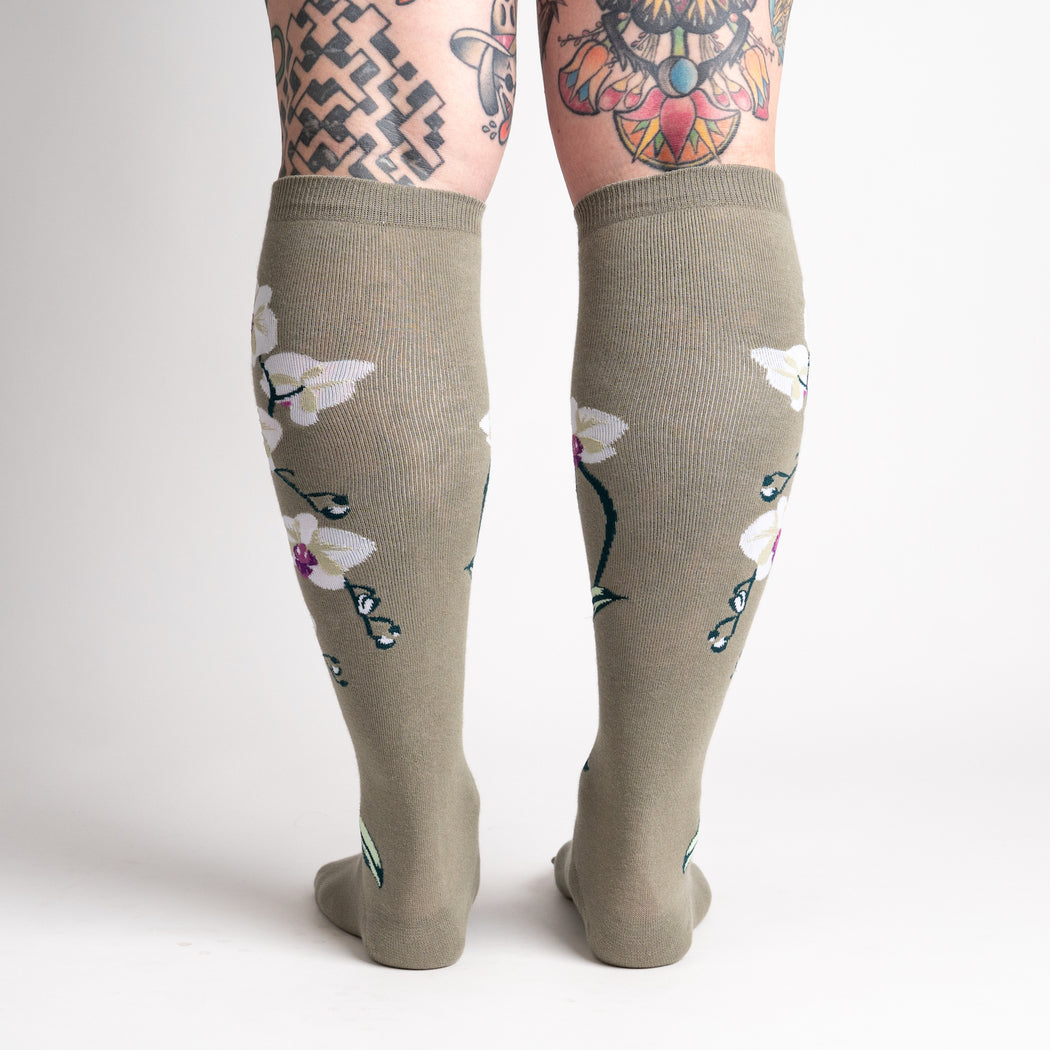 Orchids Women's Knee High Socks - The Sockery