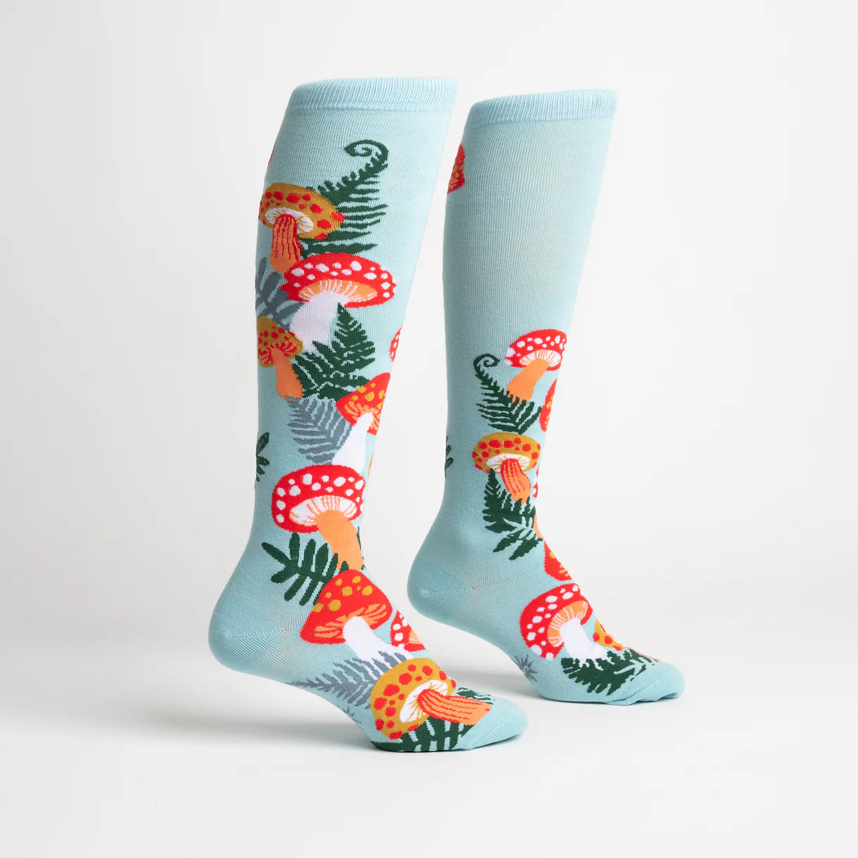 Wonderland Mushrooms Women's Knee High Sock - The Sockery