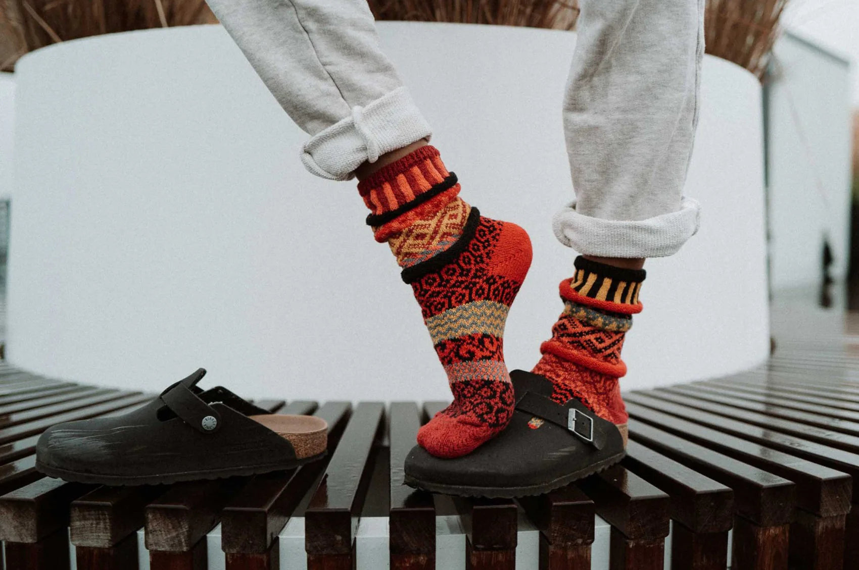 Fire Recycled Cotton Crew Socks - The Sockery