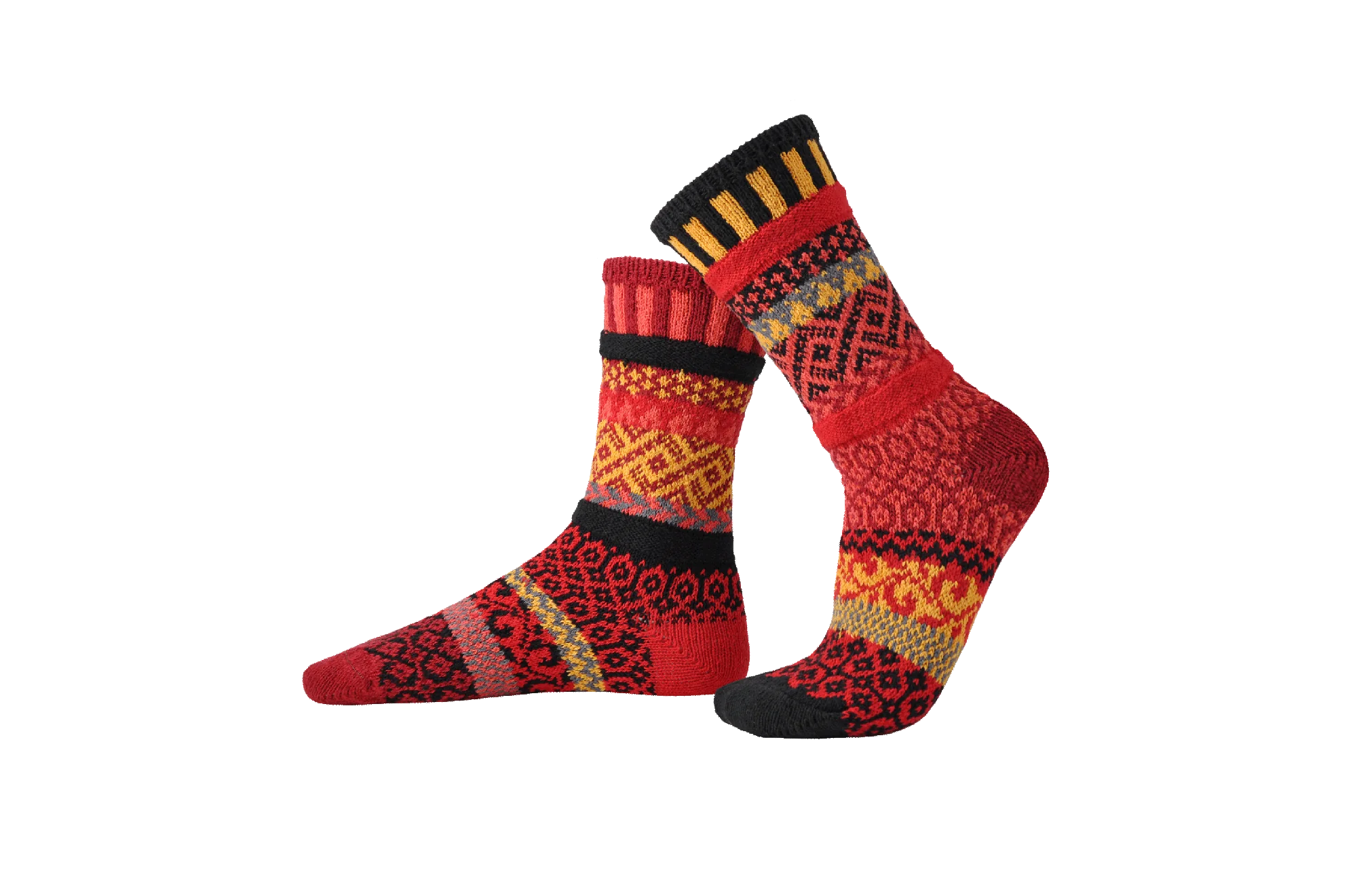 Fire Recycled Cotton Crew Socks - The Sockery