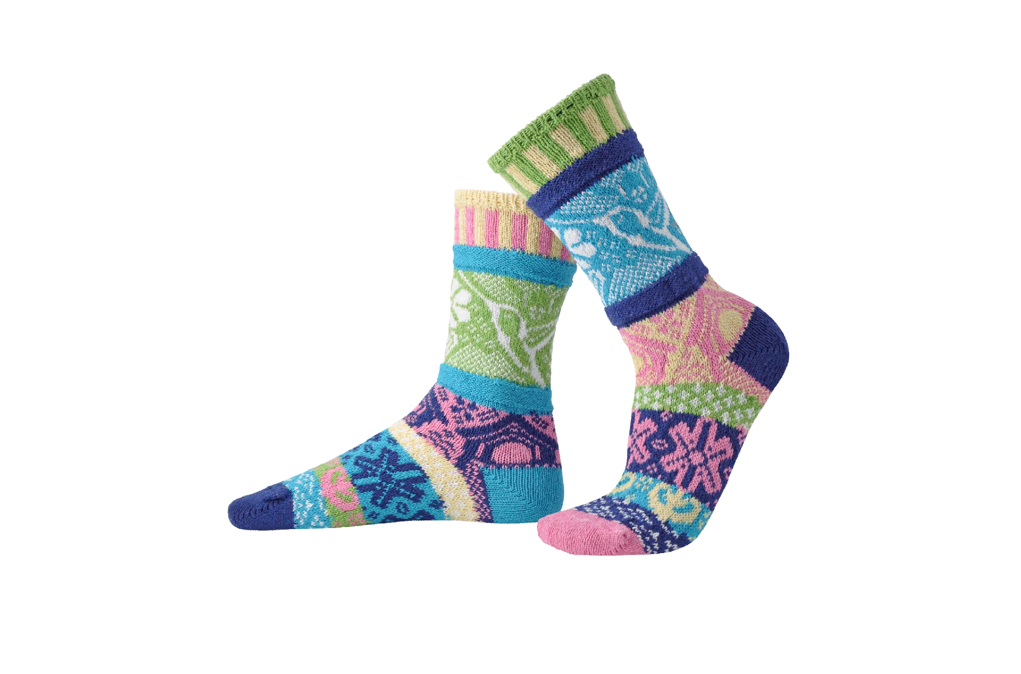 Hummingbird Recycled Cotton Crew Socks - The Sockery