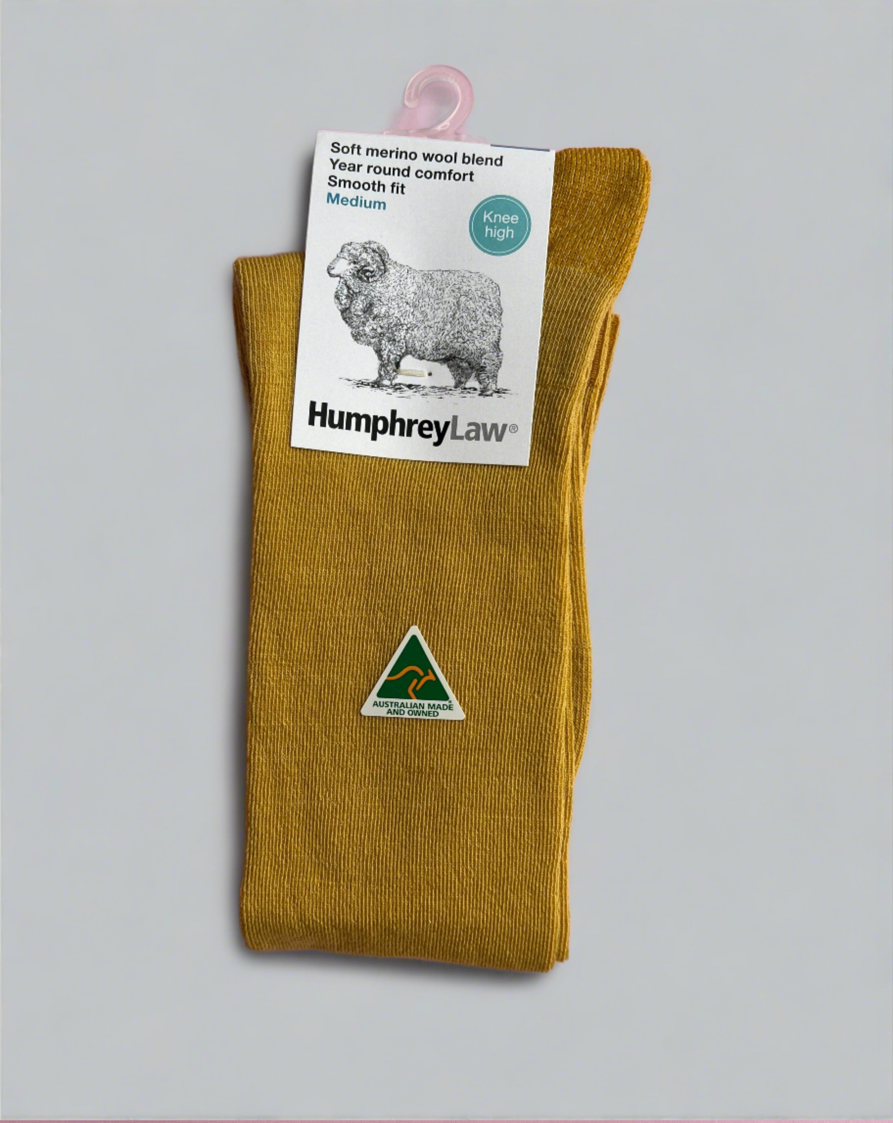 mustard coloured knee high socks - The Sockery