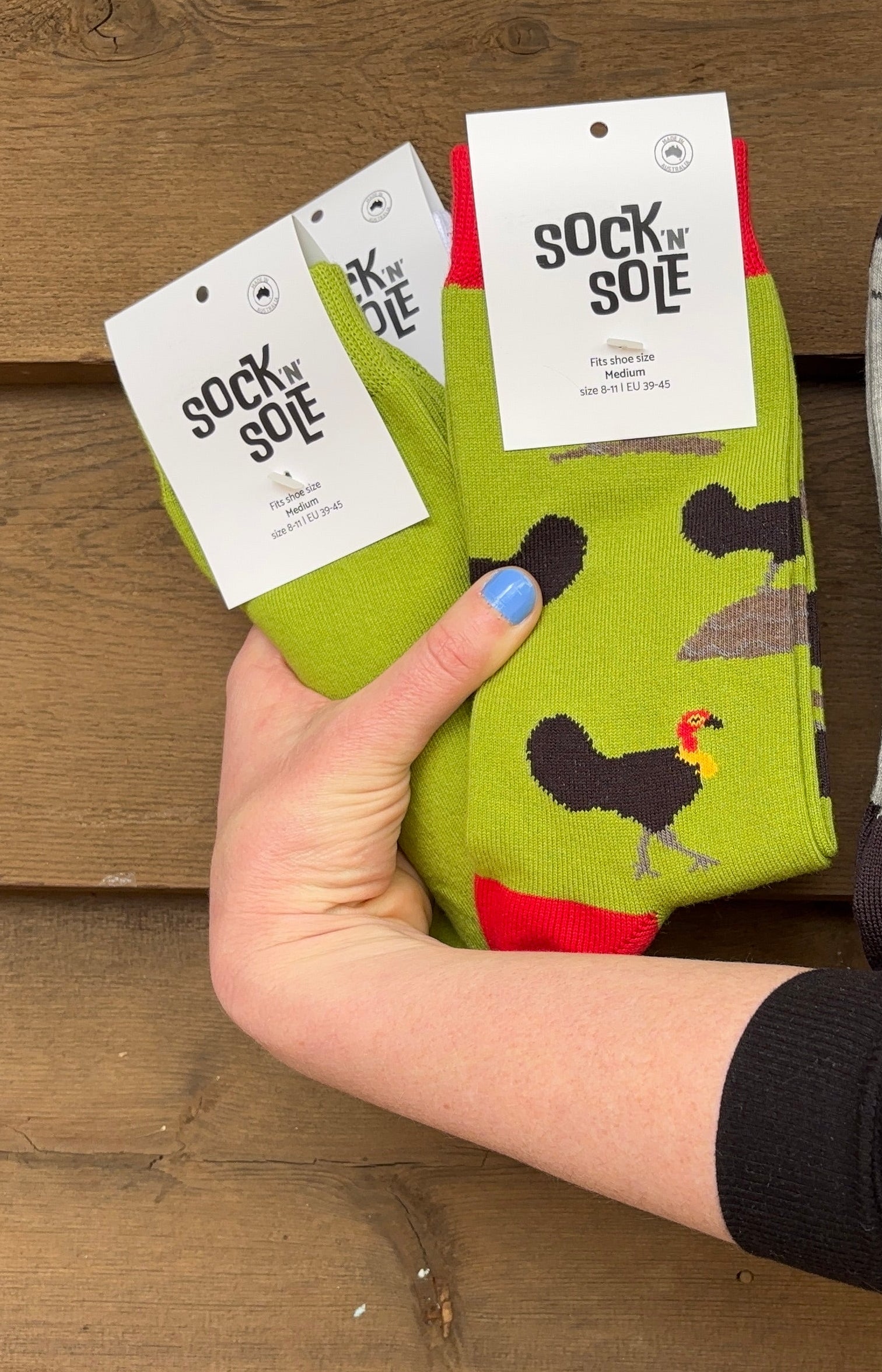 Brush Turkey Cotton Crew Dress Sock - Made in Australia