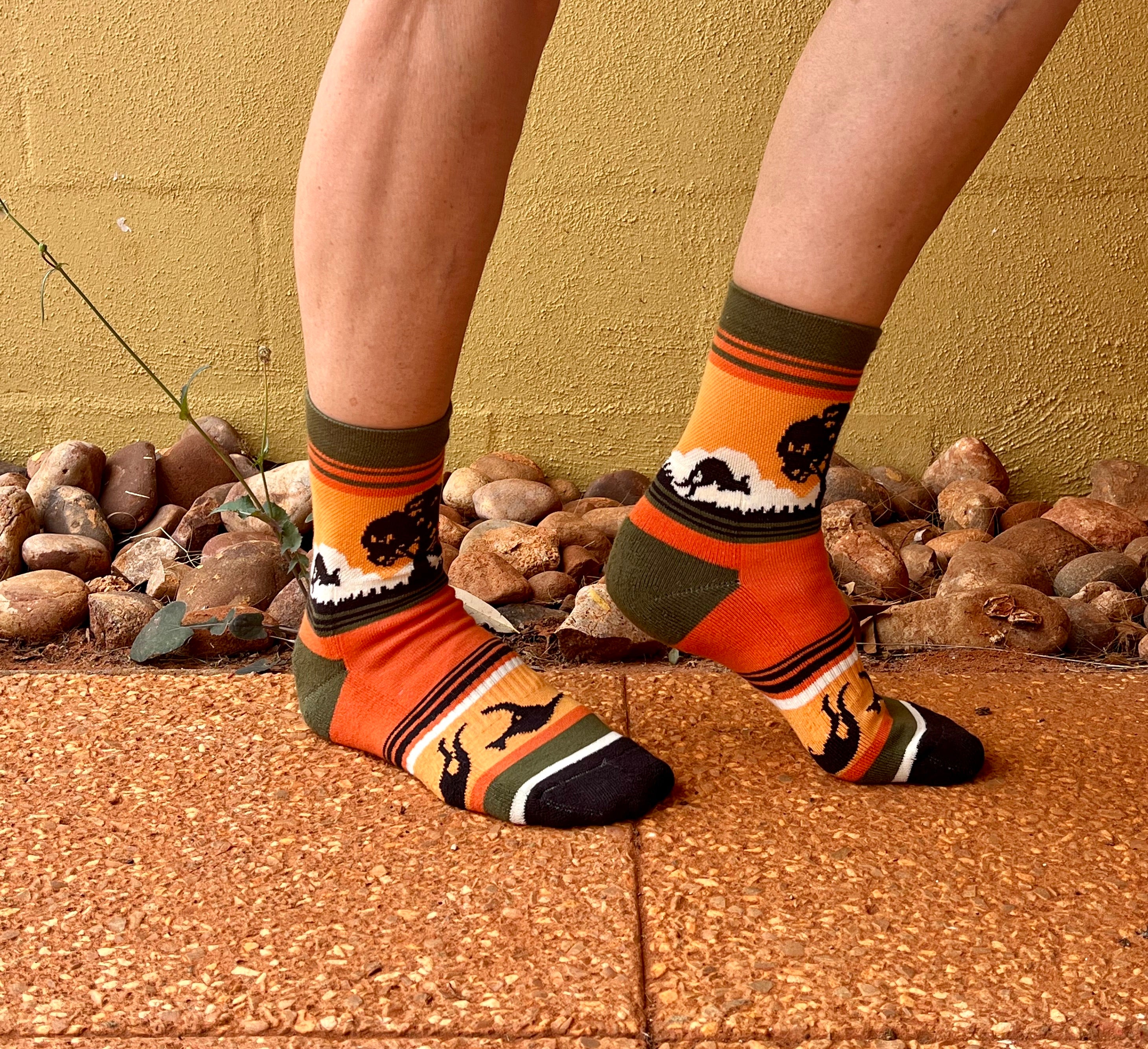 Kangaroo Sunset Athletic Sports Socks