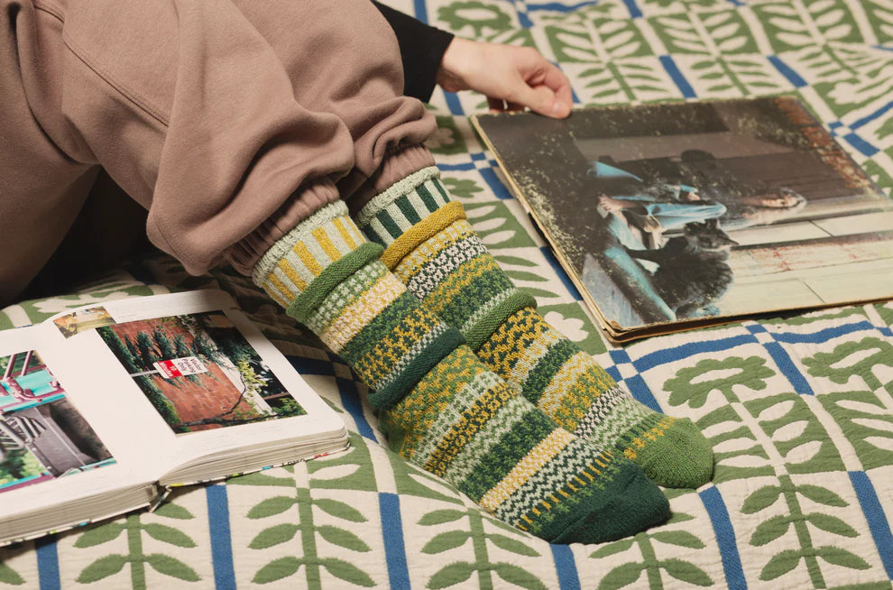 Fiddlehead Recycled Cotton Crew Socks