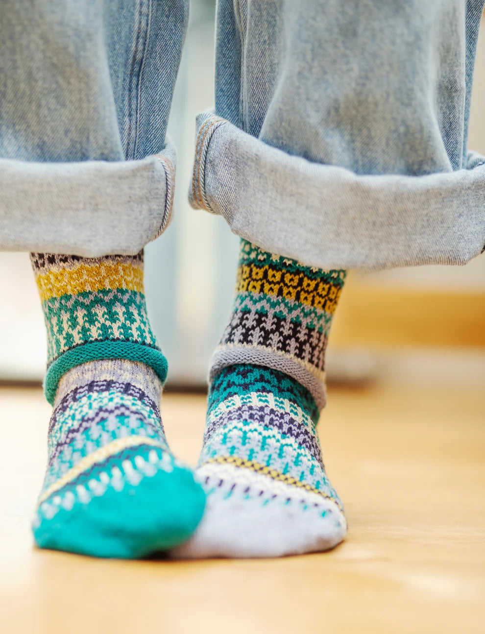 Agave Recycled Cotton Crew Socks