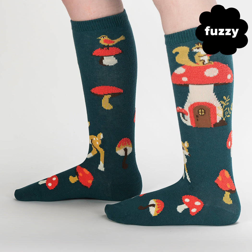 Shroom & Board Fuzzy Knee High Sock (Age 7-10yrs)