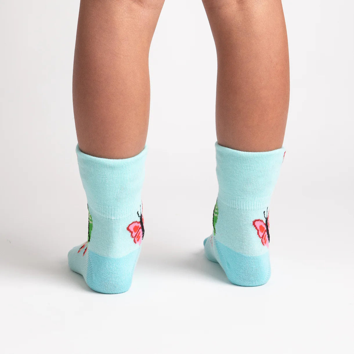 Out Pops a Butterfly Kid's Crew Socks - The Sockery