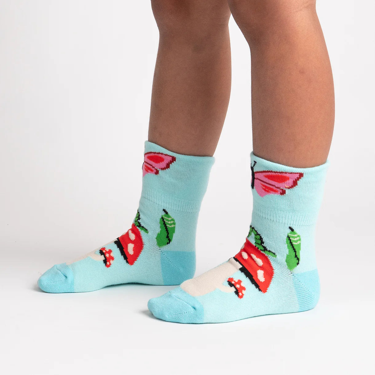 Out Pops a Butterfly Kid's Crew Socks - The Sockery