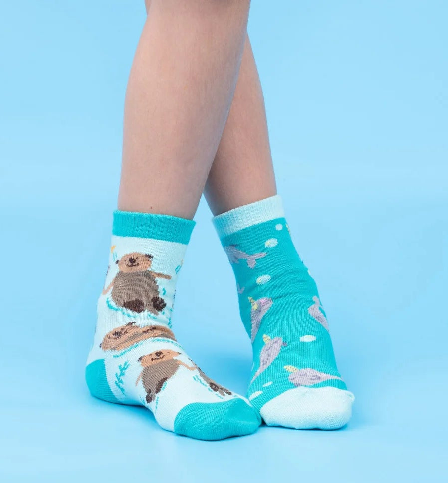 My Otter Half Kid's Crew Socks - 3 Pack