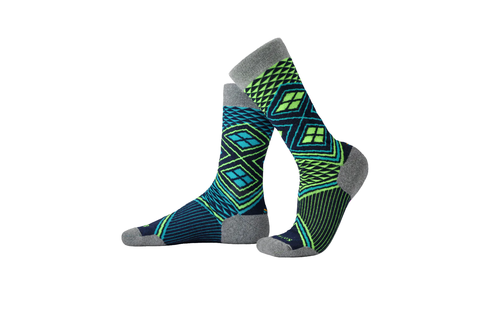 Lime Recycled Wool Performance Socks - The Sockery