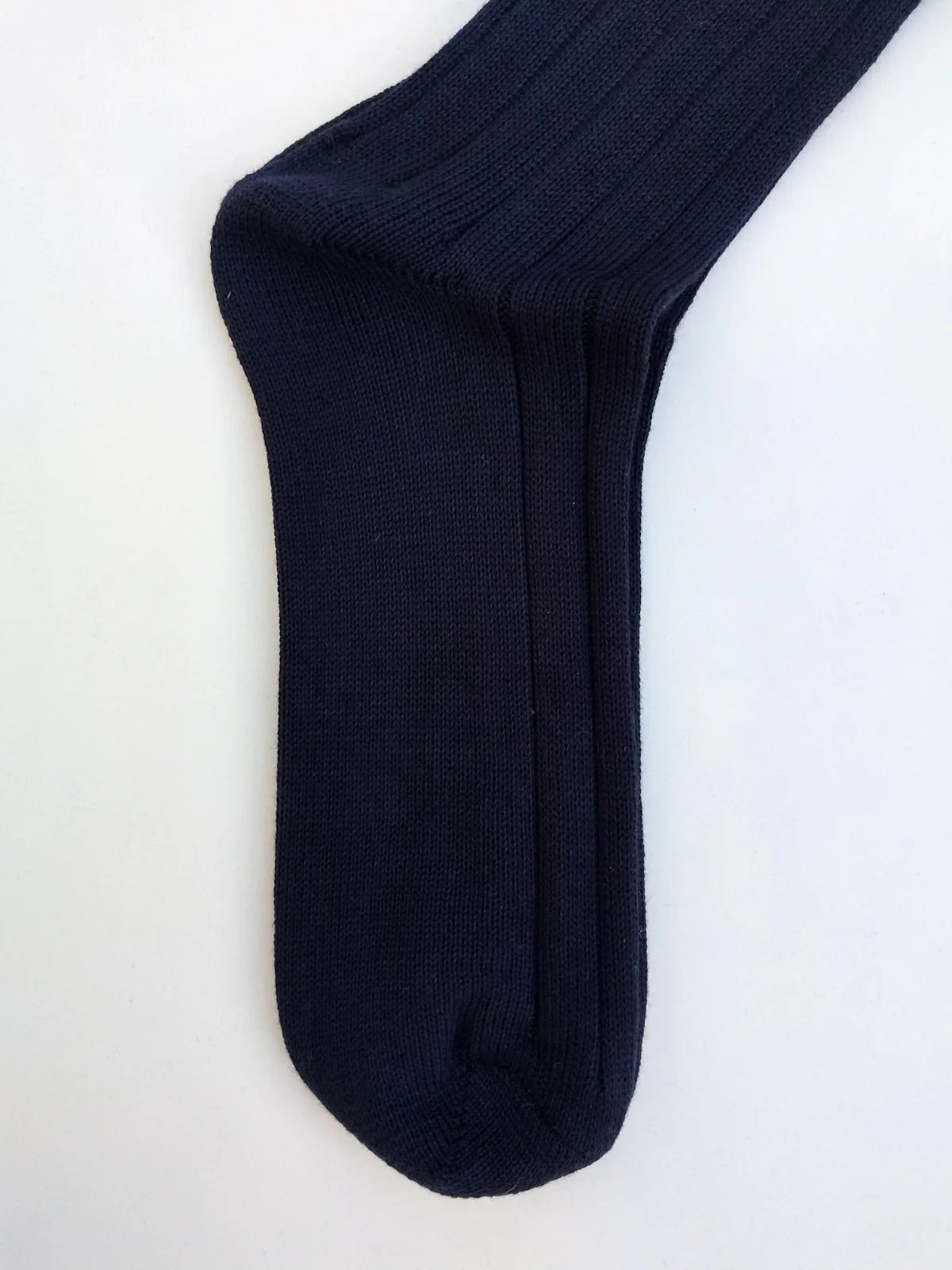 Luigi Organic Cotton Knee High Socks in Navy