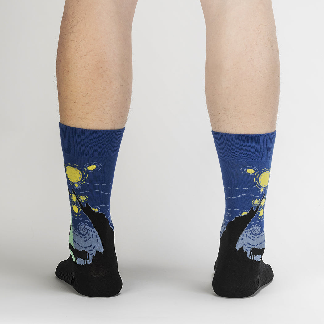 The Starry Flight Mens Crew Sock - The Sockery