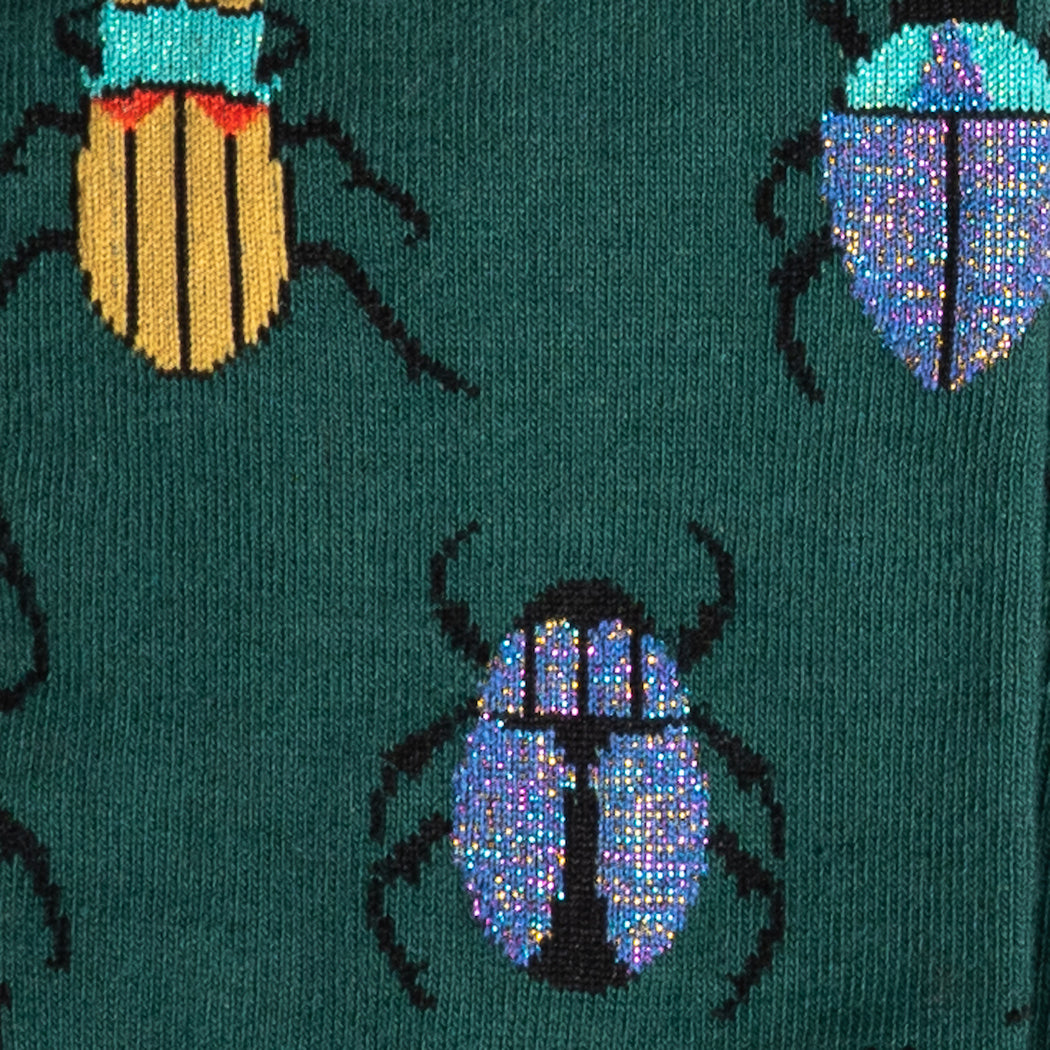 Beetle-Mania! Men's Crew Socks - Shimmer - The Sockery