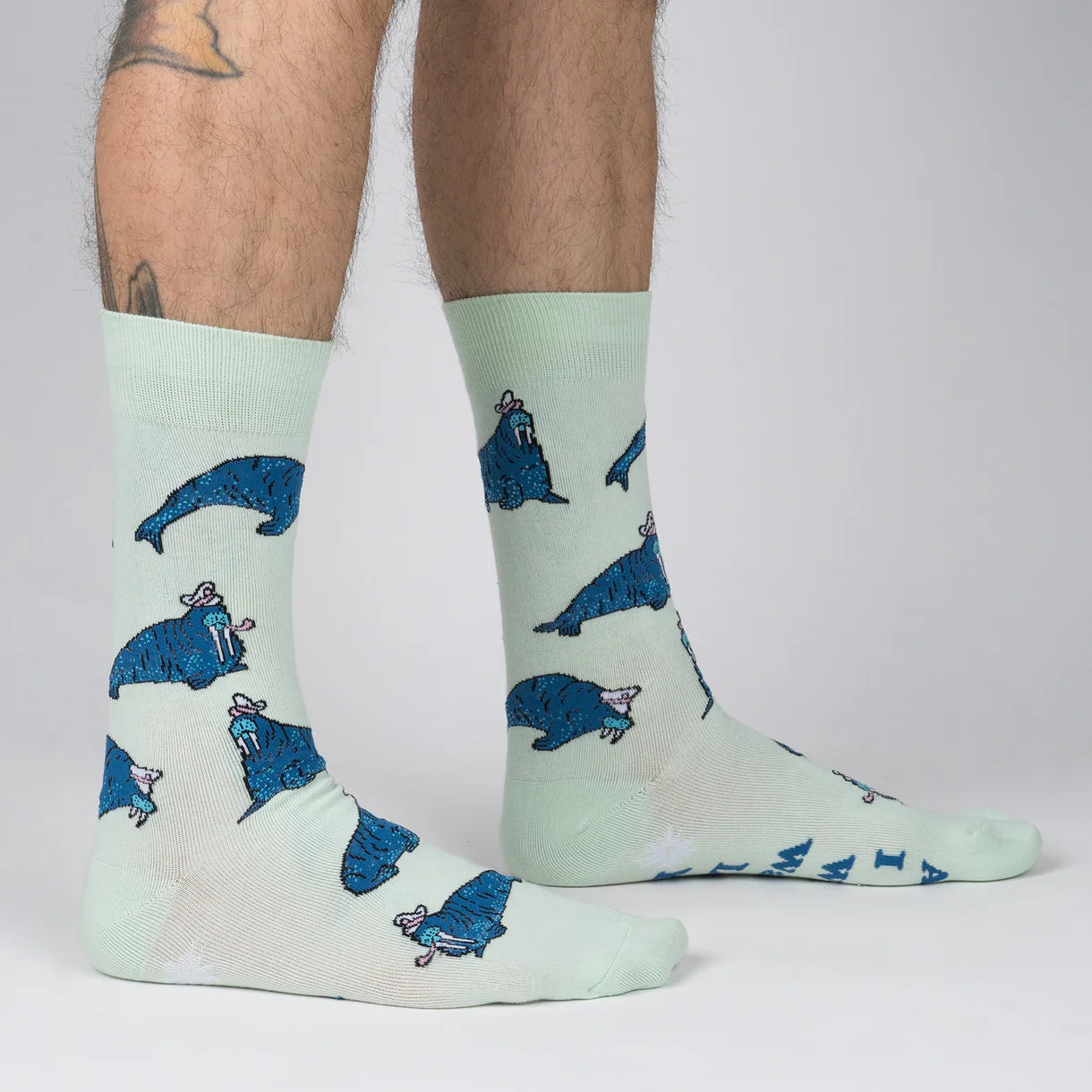 And I Will Walrus Love You Men's Crew Socks - The Sockery