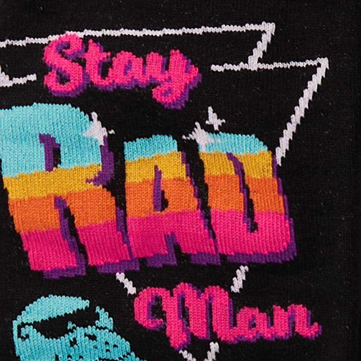 Stay Rad, Man Men's Crew Socks