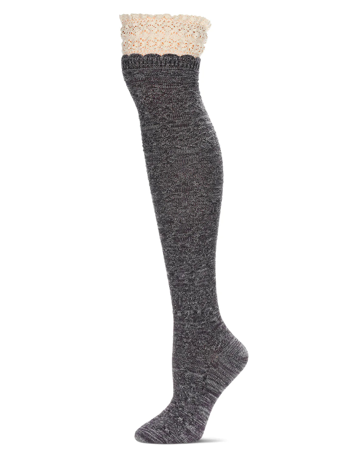Warped Crochet Women's Over the Knee Socks - The Sockery