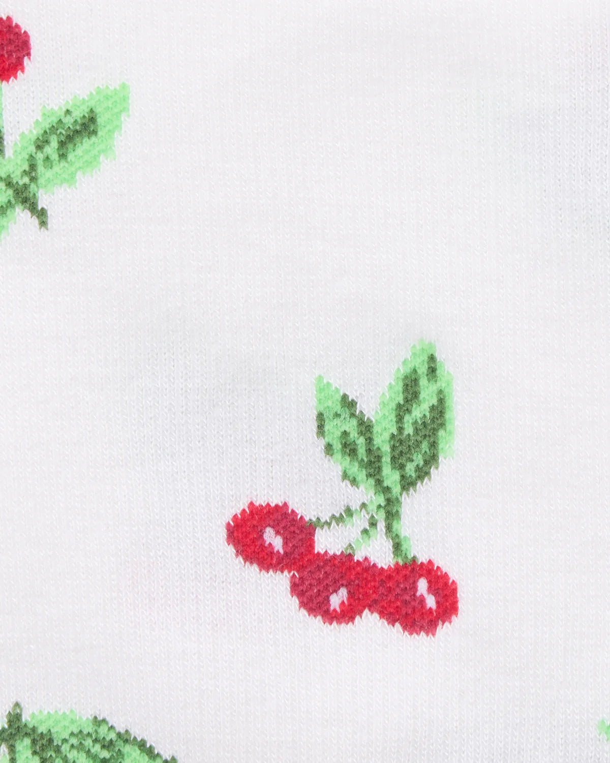 Very Cherry on White Women's Bamboo Compression Socks