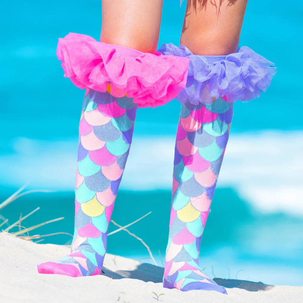 Mermaid Frills Knee High Socks - The Sockery