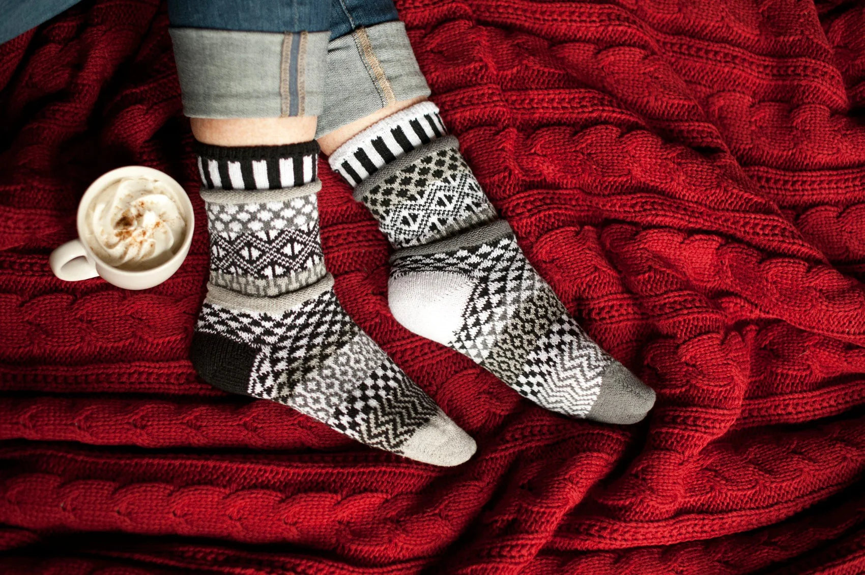 Midnight Recycled Cotton Crew Socks - The Sockery