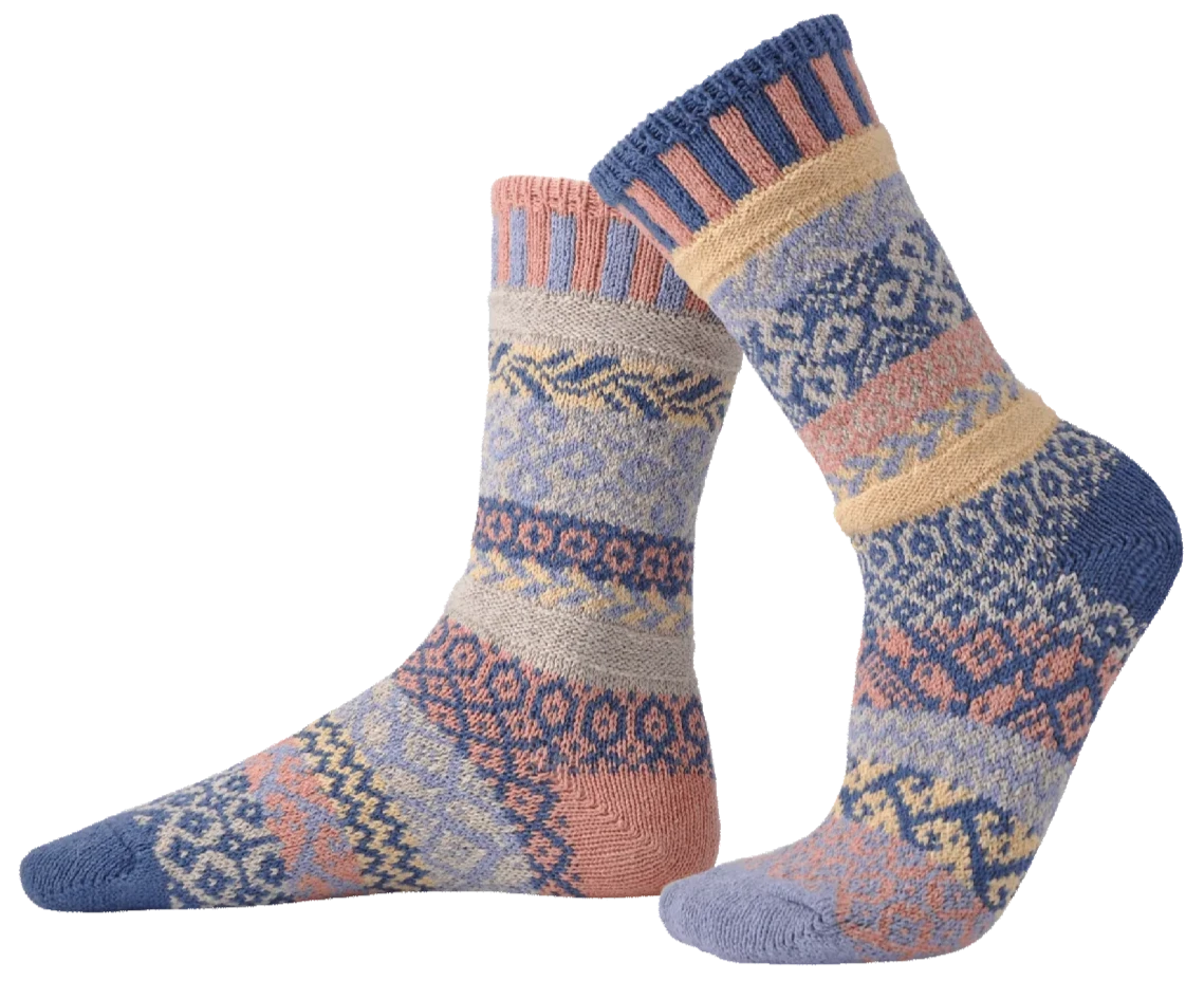 Mirage Recycled Cotton Crew Socks - The Sockery