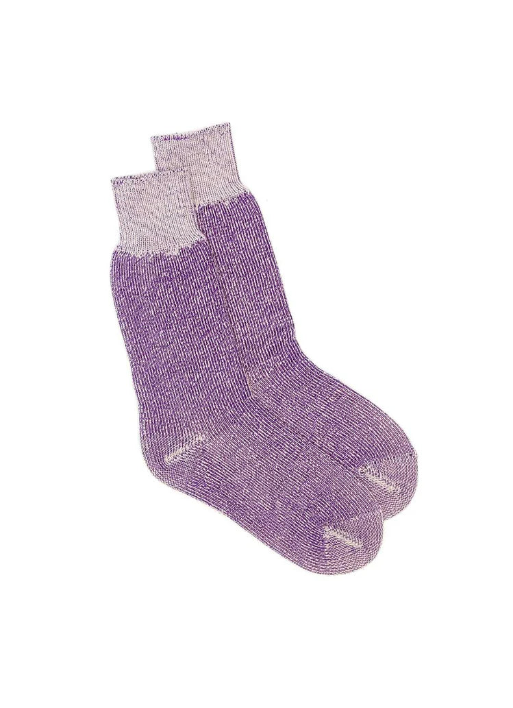 High country thick socks in purple -The Sockery