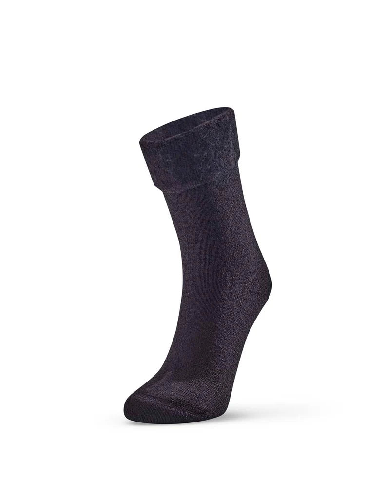 Black Bed Socks - Non Slip - The Sockery