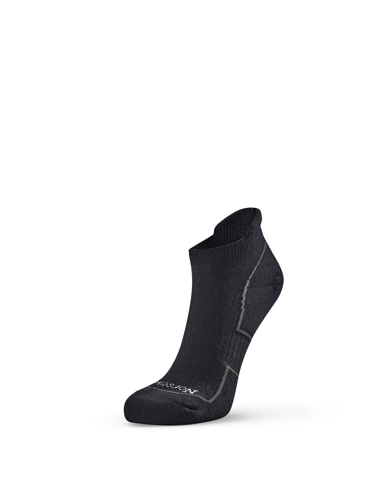 Multisport Running Wool Ankle Socks in Black