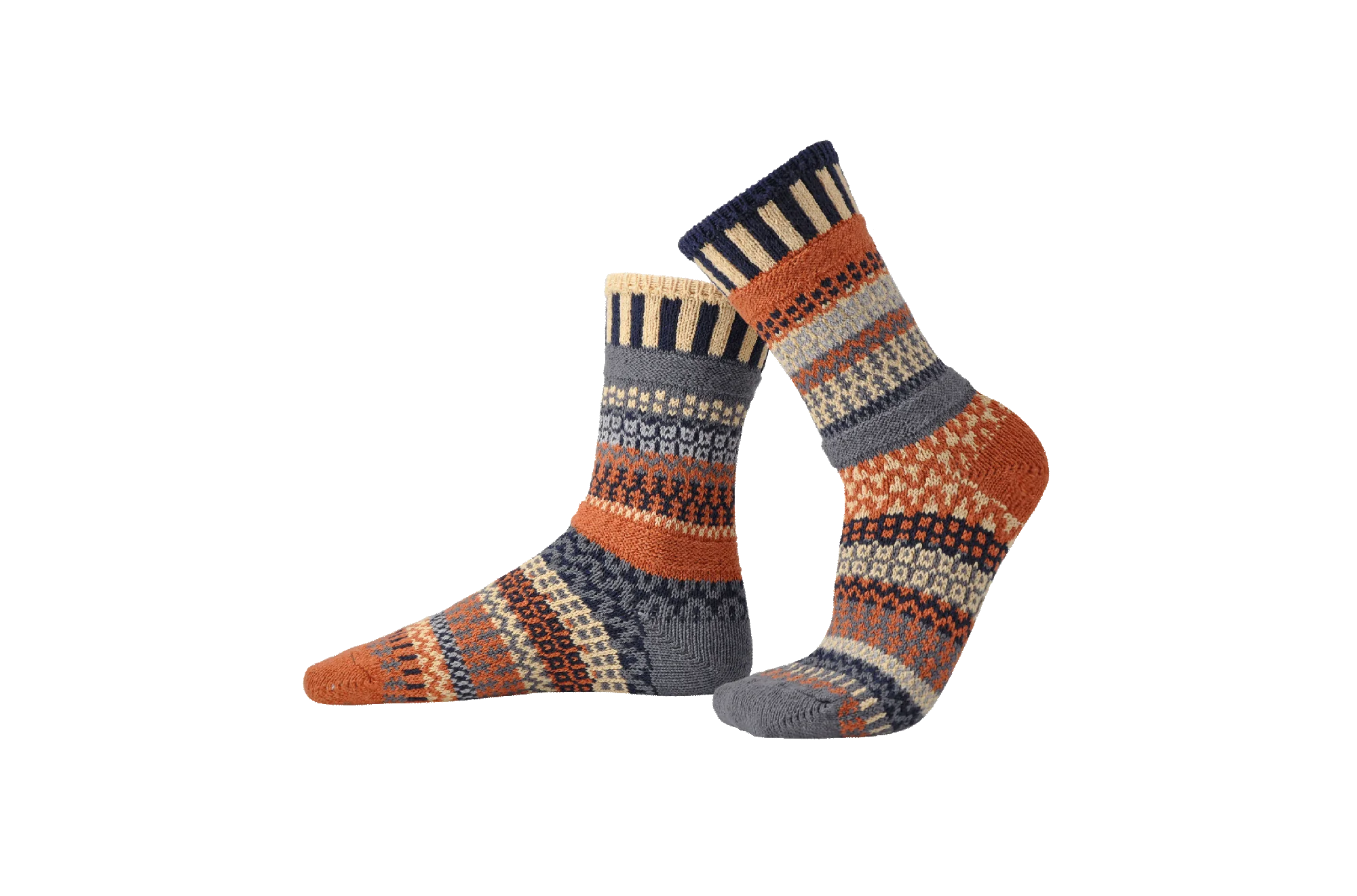 Nutmeg Recycled Cotton Crew Socks - The Sockery