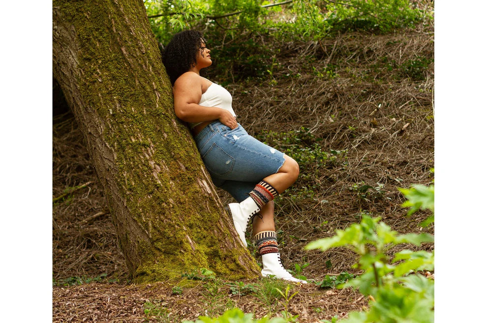 Nutmeg Recycled Cotton Knee High Socks