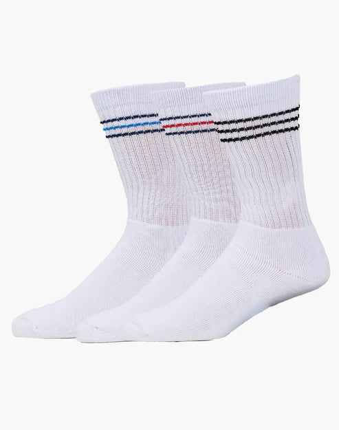 3 Pair Pack of Men's Sports Crew Socks - The Sockery