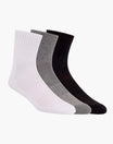 3 Pair Pack of Men's Sports Quarter Crew Socks