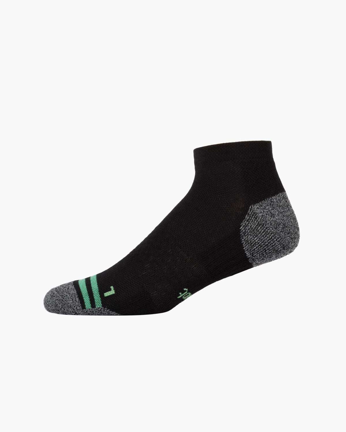 Sports Bamboo Blend Ankle Socks - Black