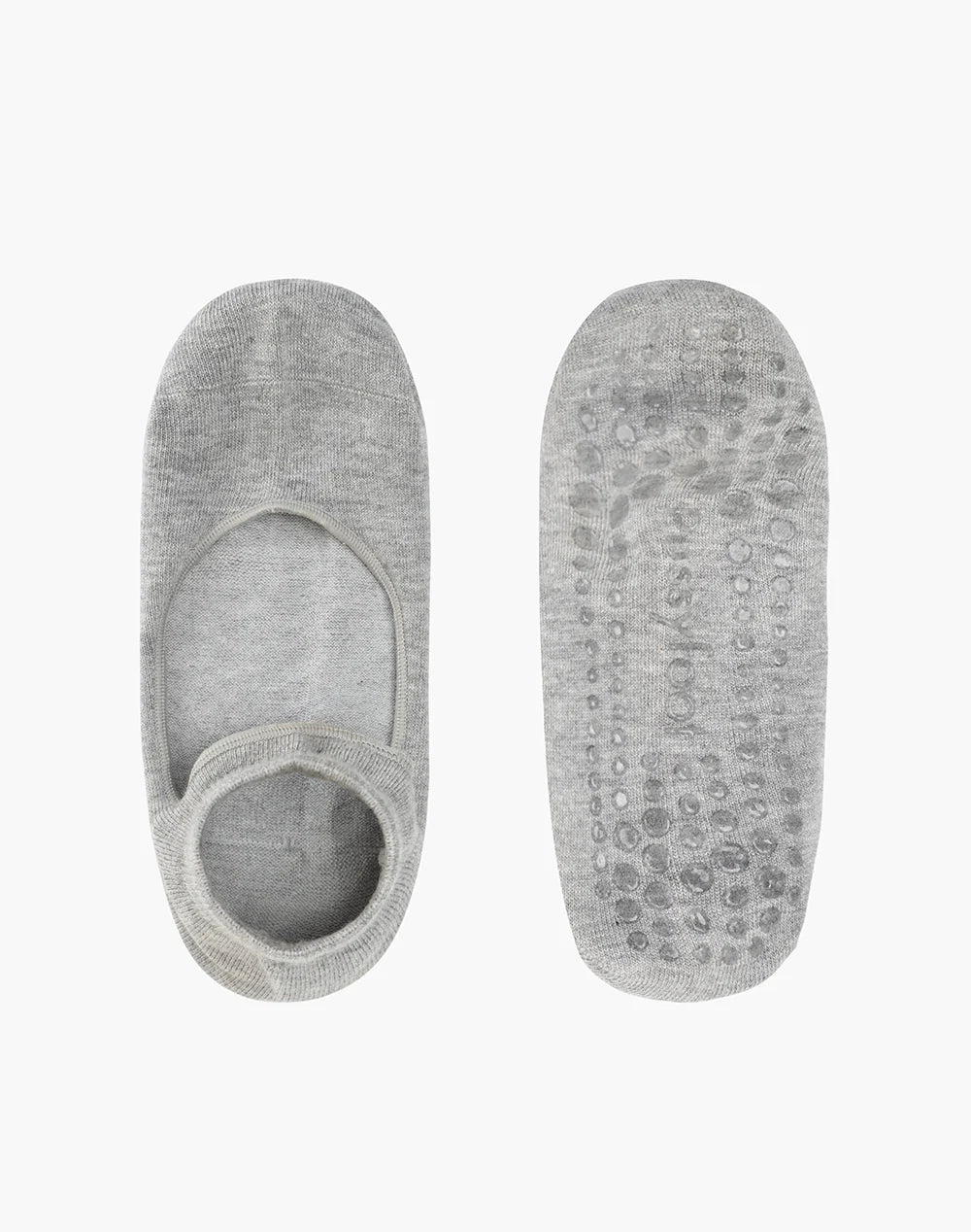 Pilates Grip Socks in Heather Grey