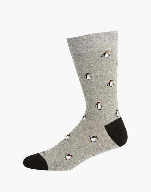 Penguins Men's Cotton Crew Socks - The Sockery